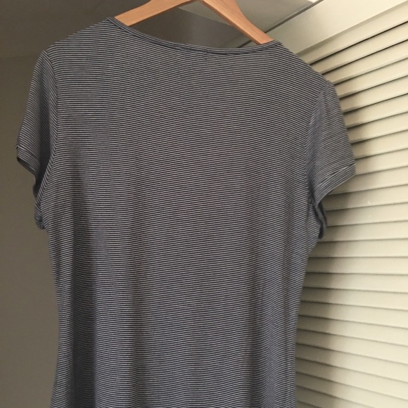 OJAY Black & White Stripe Tie Up Bow Top Size 14 - Picture 4 of 16